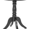 Vivienne Round Top Side Table In Black - Safavieh AMH6579D -Safavieh Homeware 187 amh6579d