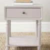 Siobhan Nightstand W/ Storage Drawer In Quartz Grey - Safavieh AMH6611C -Safavieh Homeware 187 amh6611c