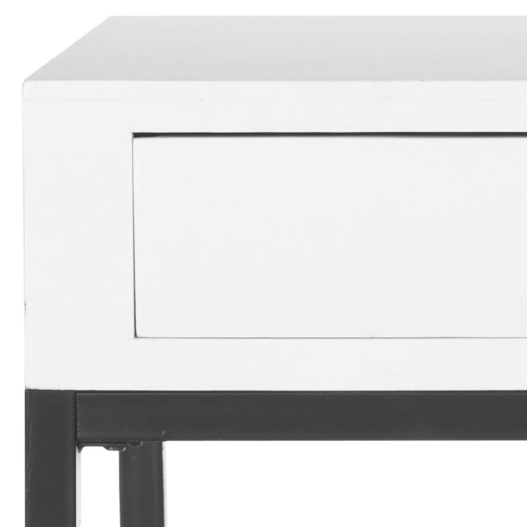 Adena End Table W/ Storage Drawer In White - Safavieh AMH6612C 6 Adena End Table W/ Storage Drawer In White - Safavieh AMH6612C - Image 4