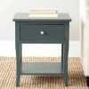 Coby Nightstand W/ Storage Drawer In Steel Teal - Safavieh AMH6616B