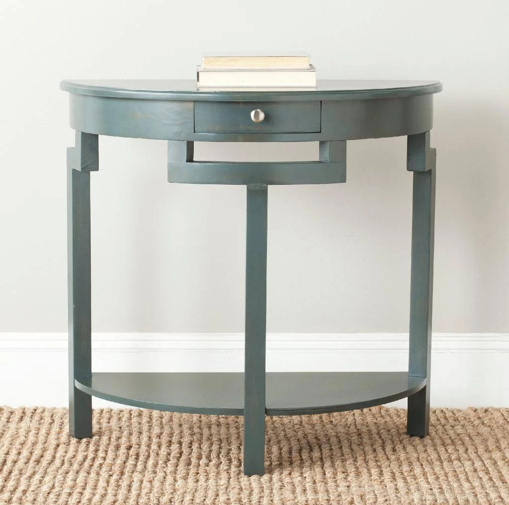 Liana Console In Steel Teal - Safavieh AMH6623B 3 Liana Console In Steel Teal - Safavieh AMH6623B