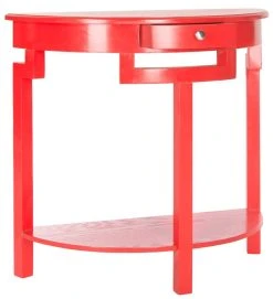 Liana Console In Hot Red - Safavieh AMH6623C -Safavieh Homeware 187 amh6623c side