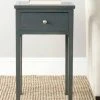 Abel Nightstand W/ Storage Drawer In Steel Teal - Safavieh AMH6626B 1 Abel Nightstand W/ Storage Drawer In Steel Teal - Safavieh AMH6626B -Safavieh Homeware 187 amh6626b