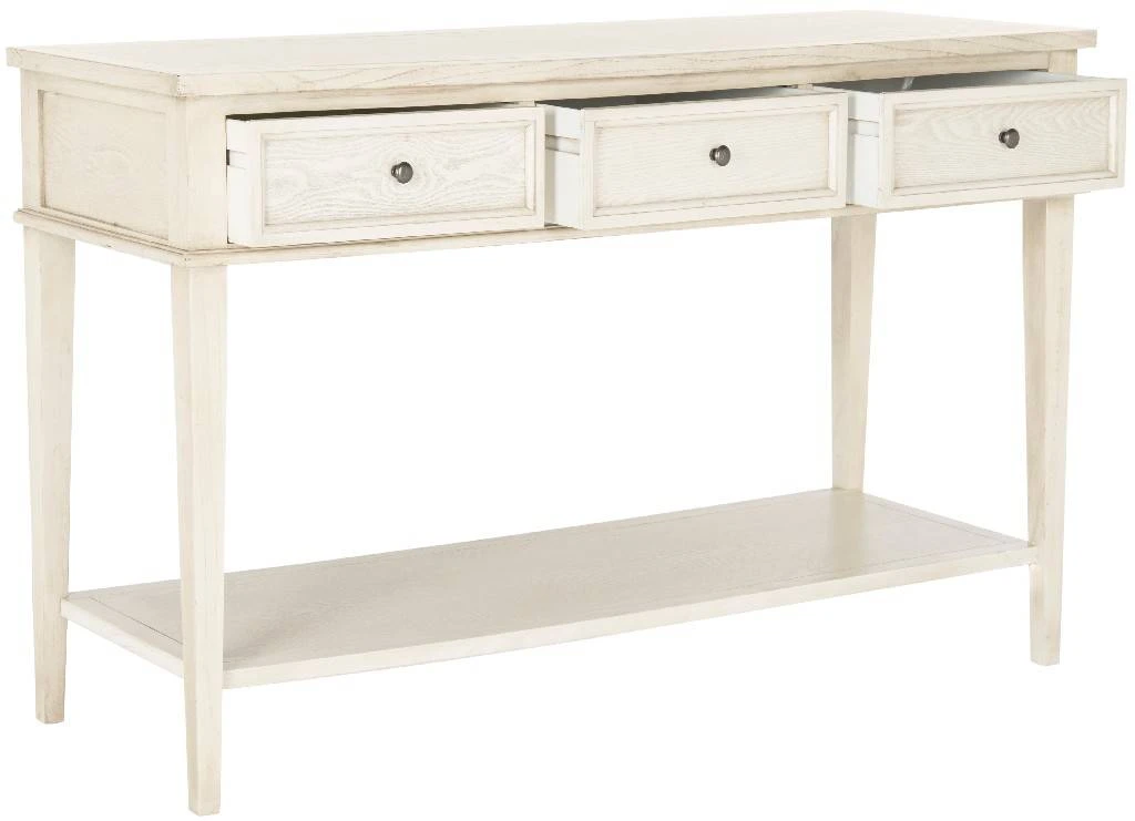 Manelin Console W/ Storage Drawers In White Wash - Safavieh AMH6641B 5 Manelin Console W/ Storage Drawers In White Wash - Safavieh AMH6641B - Image 3