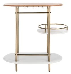 IVA 3 TIER SWIVEL BAR TABLE - Safavieh BCT8007A