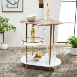 IVA 3 TIER SWIVEL BAR TABLE - Safavieh BCT8007A -Safavieh Homeware 187 bct8007a 2
