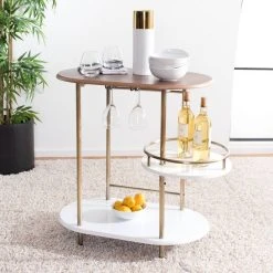 IVA 3 TIER SWIVEL BAR TABLE - Safavieh BCT8007A -Safavieh Homeware 187 bct8007a 3