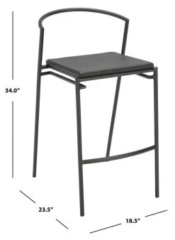 KNIGHTLEY COUNTER STOOL - Safavieh BST3007A-SET2 -Safavieh Homeware 187 bst3007a set2 10