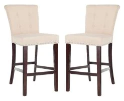 Taylor Bar Stool In Beige - Safavieh BST6300C-SET2
