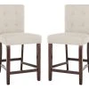 Taylor Counter Stool In Light Grey - Safavieh BST6301A-SET2 -Safavieh Homeware 187 bst6301a set2