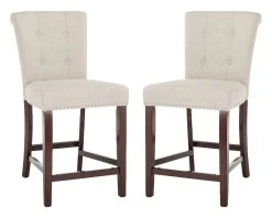 Taylor Counter Stool In Light Grey - Safavieh BST6301A-SET2