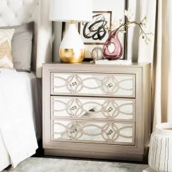 CATALINA 3 DRAWER CHEST - Safavieh CHS6400A -Safavieh Homeware 187 chs6400a 2