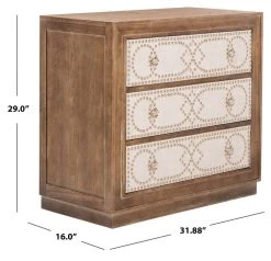 KENTA 3 DRAWER CHEST - Safavieh CHS6415A -Safavieh Homeware 187 chs6415a 11