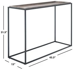 ANDEY CONSOLE TABLE - Safavieh CNS2001A -Safavieh Homeware 187 cns2001a 7