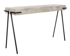 Jett Rectangle Console Table In Light Grey/Black - Safavieh CNS4201A 14 Jett Rectangle Console Table In Light Grey/Black - Safavieh CNS4201A -Safavieh Homeware 187 cns4201a side