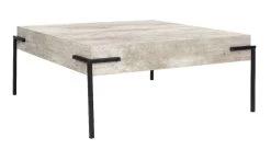 Eli Square Coffee Table In Light Grey/Black - Safavieh COF4200A 13 Eli Square Coffee Table In Light Grey/Black - Safavieh COF4200A -Safavieh Homeware 187 cof4200a side