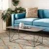 Rylee Rectangle Coffee Table In Grey/Black - Safavieh COF4202A