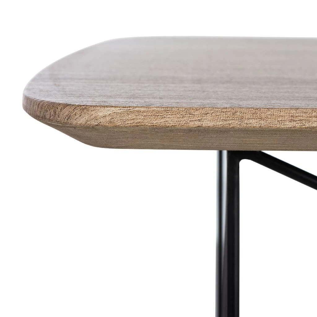 Rylee Rectangle Coffee Table In Taupe Brown Pine/Black - Safavieh COF4202C 4 Rylee Rectangle Coffee Table In Taupe Brown Pine/Black - Safavieh COF4202C - Image 2