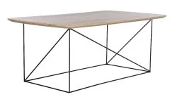 Rylee Rectangle Coffee Table In Taupe Brown Pine/Black - Safavieh COF4202C 14 Rylee Rectangle Coffee Table In Taupe Brown Pine/Black - Safavieh COF4202C -Safavieh Homeware 187 cof4202c side