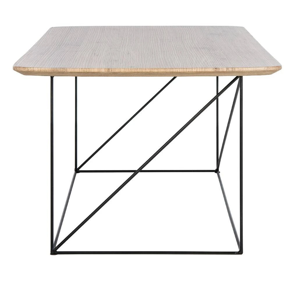 Rylee Rectangle Coffee Table In Taupe Brown Pine/Black - Safavieh COF4202C 9 Rylee Rectangle Coffee Table In Taupe Brown Pine/Black - Safavieh COF4202C - Image 7