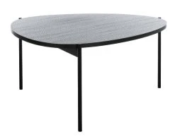 Sven Coffee Table In Dark Grey Oak/Black - Safavieh COF4203A -Safavieh Homeware 187 cof4203a side
