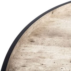 Fritz Round Tray Top Coffee Table In Light Grey/Black - Safavieh COF4204B -Safavieh Homeware 187 cof4204b detail