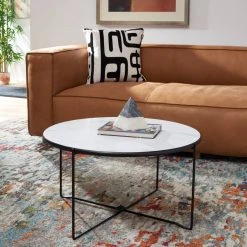 WRENA ROUND COFFEE TABLE - Safavieh COF4209A 13 WRENA ROUND COFFEE TABLE - Safavieh COF4209A -Safavieh Homeware 187 cof4209a 2