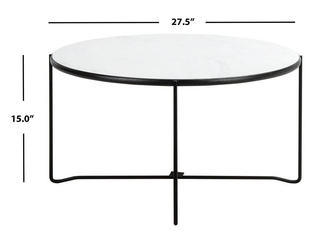 WRENA ROUND COFFEE TABLE - Safavieh COF4209A 8 WRENA ROUND COFFEE TABLE - Safavieh COF4209A - Image 6