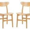 Lucca Retro Dining Chair In Natural - Safavieh DCH1001A-SET2 -Safavieh Homeware 187 dch1001a set2