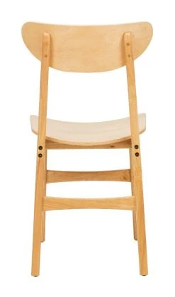 Lucca Retro Dining Chair In Natural - Safavieh DCH1001A-SET2 -Safavieh Homeware 187 dch1001a set2 back