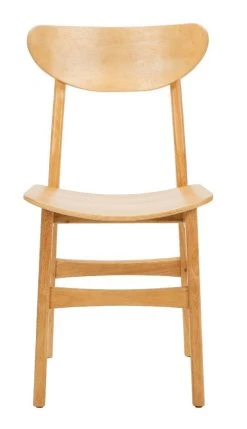 Lucca Retro Dining Chair In Natural - Safavieh DCH1001A-SET2 -Safavieh Homeware 187 dch1001a set2 front