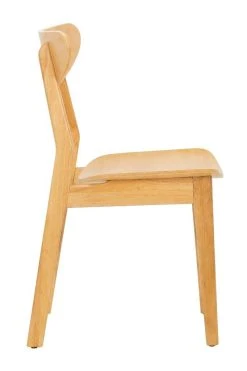 Lucca Retro Dining Chair In Natural - Safavieh DCH1001A-SET2 -Safavieh Homeware 187 dch1001a set2 side2