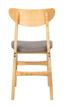 Lucca Retro Dining Chair In Natural/Grey - Safavieh DCH1001B-SET2 -Safavieh Homeware 187 dch1001b set2 back
