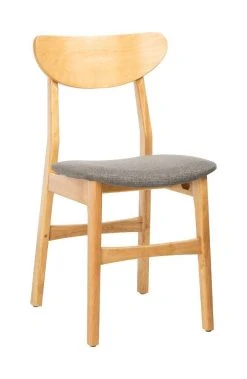 Lucca Retro Dining Chair In Natural/Grey - Safavieh DCH1001B-SET2 -Safavieh Homeware 187 dch1001b set2 side