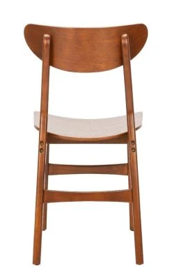 Lucca Retro Dining Chair In Cherry - Safavieh DCH1001D-SET2 -Safavieh Homeware 187 dch1001d set2 back