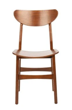 Lucca Retro Dining Chair In Cherry - Safavieh DCH1001D-SET2 -Safavieh Homeware 187 dch1001d set2 front