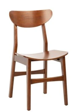 Lucca Retro Dining Chair In Cherry - Safavieh DCH1001D-SET2 -Safavieh Homeware 187 dch1001d set2 side