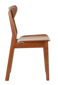 Lucca Retro Dining Chair In Cherry - Safavieh DCH1001D-SET2 -Safavieh Homeware 187 dch1001d set2 side2