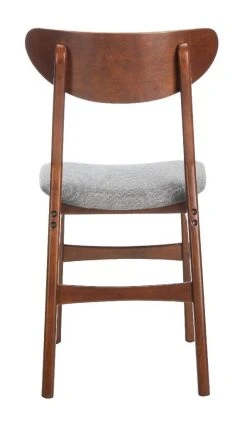 Lucca Retro Dining Chair In Cherry/Grey - Safavieh DCH1001E-SET2 -Safavieh Homeware 187 dch1001e set2 back