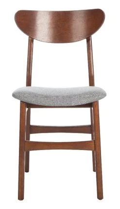Lucca Retro Dining Chair In Cherry/Grey - Safavieh DCH1001E-SET2 -Safavieh Homeware 187 dch1001e set2 front