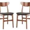 Lucca Retro Dining Chair In Cherry/Black - Safavieh DCH1001F-SET2 -Safavieh Homeware 187 dch1001f set2