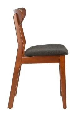 Lucca Retro Dining Chair In Cherry/Black - Safavieh DCH1001F-SET2 -Safavieh Homeware 187 dch1001f set2 side2