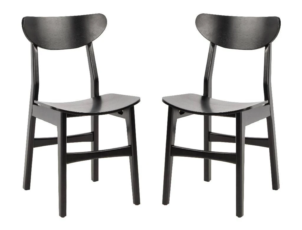 Lucca Retro Dining Chair In Black - Safavieh DCH1001G-SET2 3 Lucca Retro Dining Chair In Black - Safavieh DCH1001G-SET2