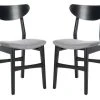 Lucca Retro Dining Chair In Black/Grey - Safavieh DCH1001H-SET2 2 Lucca Retro Dining Chair In Black/Grey - Safavieh DCH1001H-SET2 -Safavieh Homeware 187 dch1001h set2