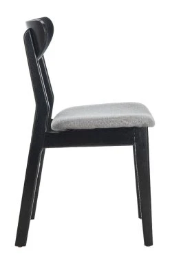Lucca Retro Dining Chair In Black/Grey - Safavieh DCH1001H-SET2 -Safavieh Homeware 187 dch1001h set2 side2