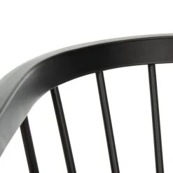 Noah Spindle Dining Chair In Black/Beige - Safavieh DCH1004A-SET2 -Safavieh Homeware 187 dch1004a set2 detail