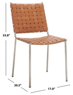 WESSON WOVEN DINING CHAIR - Safavieh DCH3005A-SET2 -Safavieh Homeware 187 dch3005a set2 10