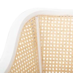 Maika Dining Chair In White/Natural - Safavieh DCH9500B -Safavieh Homeware 187 dch9500b detail