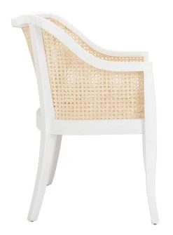 Maika Dining Chair In White/Natural - Safavieh DCH9500B -Safavieh Homeware 187 dch9500b side2