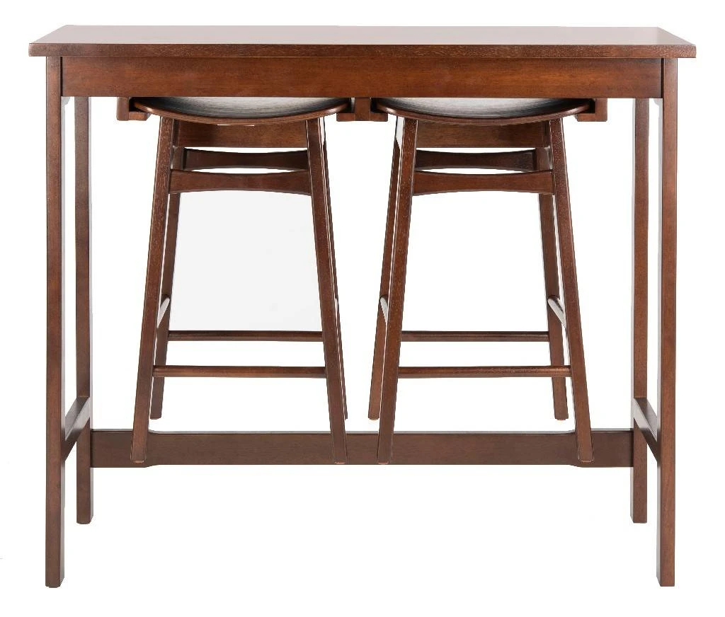 Colbie 3 Piece Pub Set In Espresso - Safavieh DNS1000B 4 Colbie 3 Piece Pub Set In Espresso - Safavieh DNS1000B - Image 2